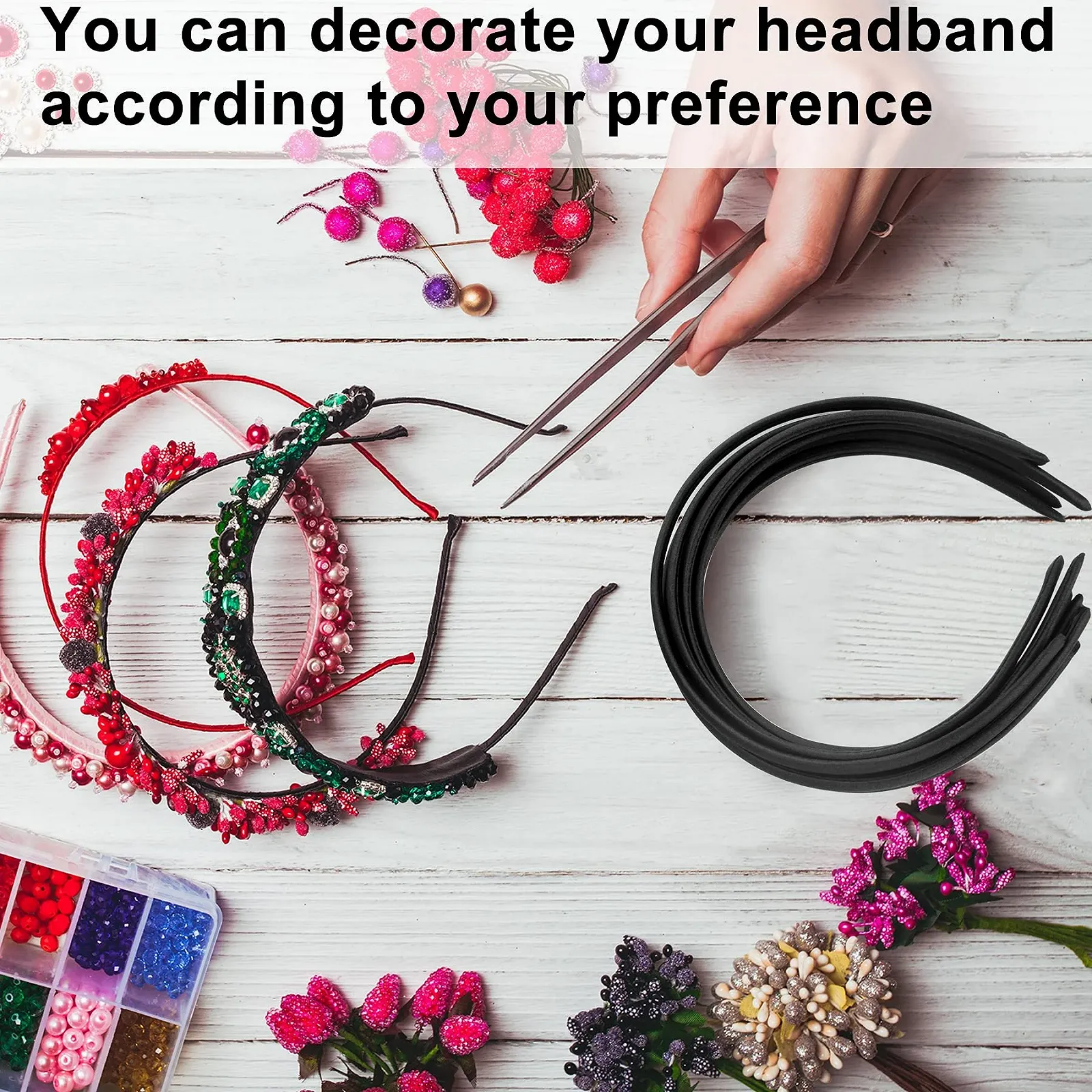 Обруч Duufin Атласний 1 см, фото №5