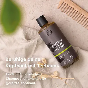 Шампунь Urtekram Tea Tree Organic для подразненої шкіри голови 500 мл synthetic.ua - Фото 1