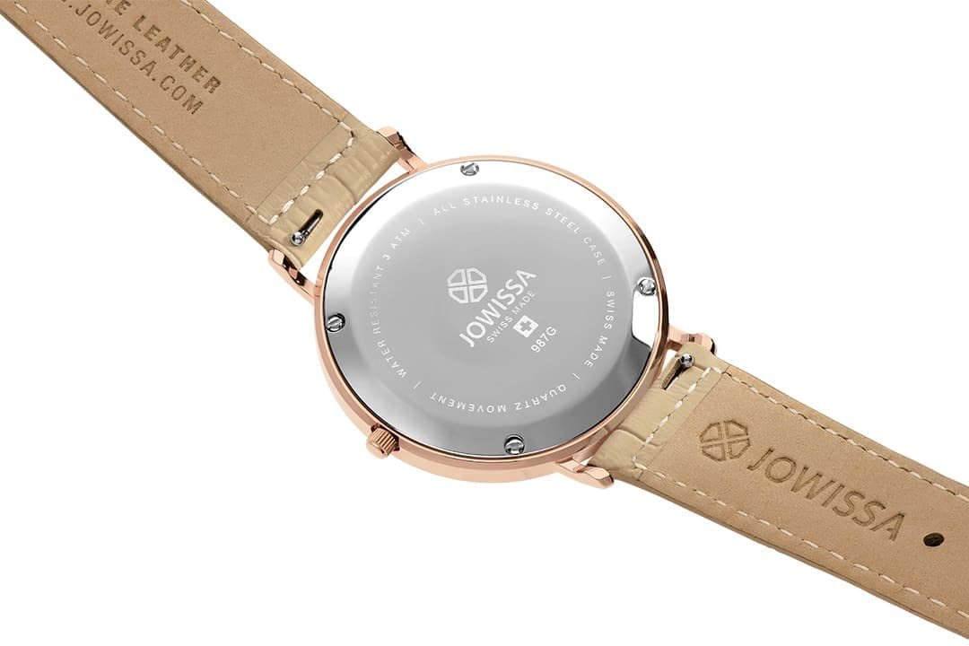 Женские часы JOWISSA Aura Swiss Champagne/Brown/Pink J5.565.L, Champagne / Brown / Rose, Classic, фото №3 Женские часы JOWISSA Aura Swiss Champagne/Brown/Pink J5.565.L, Champagne / Brown / Rose, Classic, фото №3