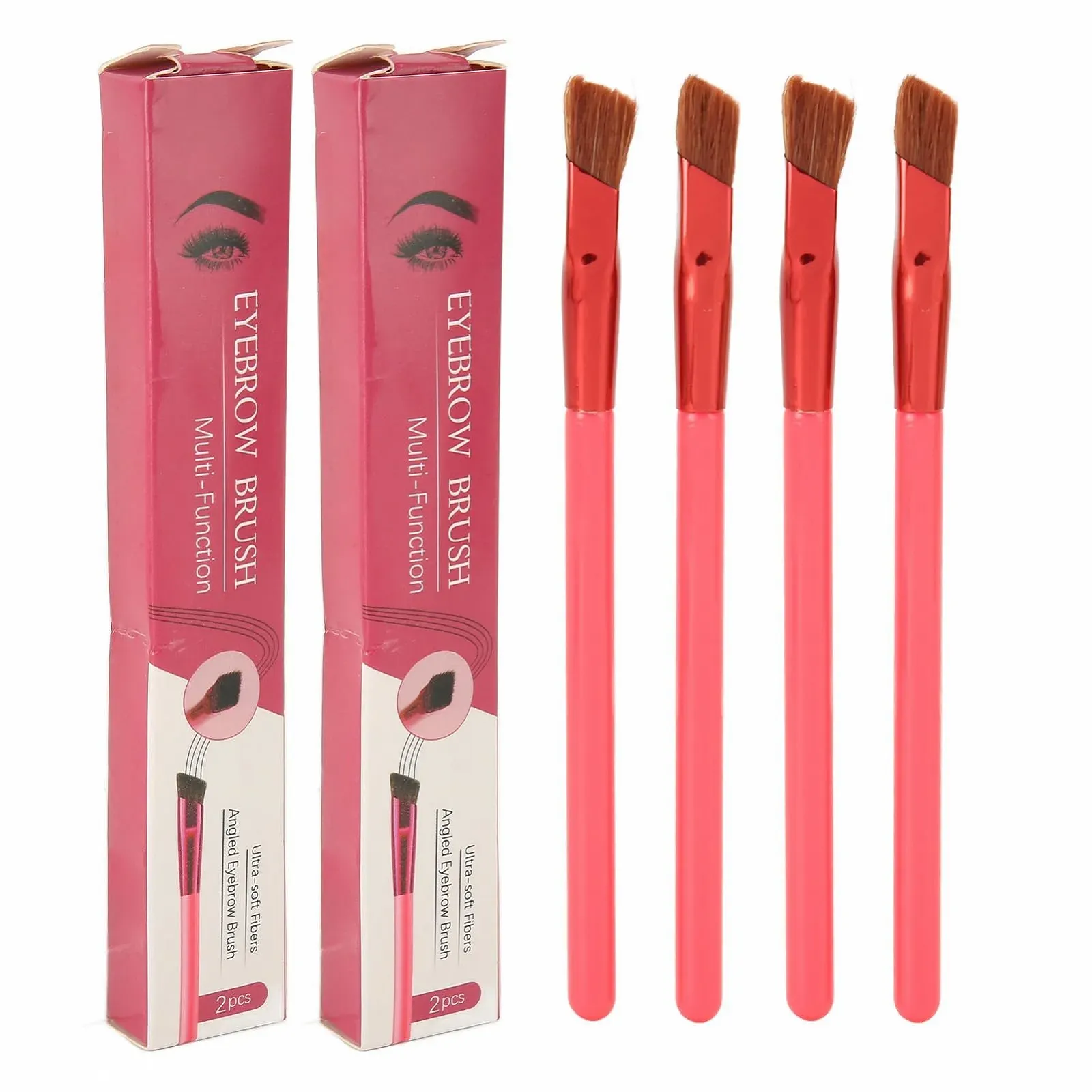 Пензлі Sonew Багатофункціональний для брів, скошений з м’яким, густим ворсом, фото №5