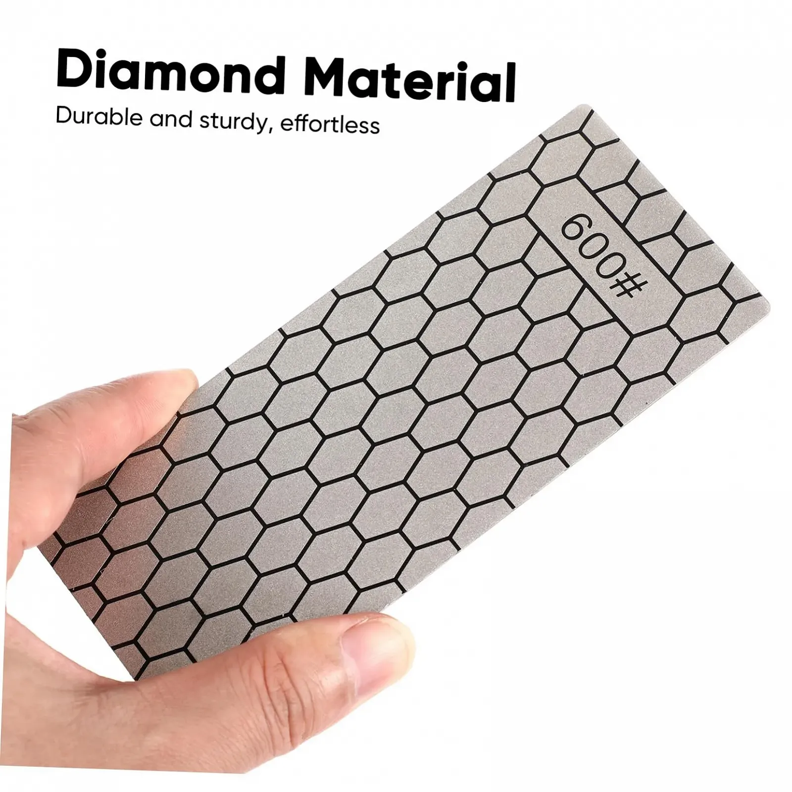 Алмазный точильный камень Diamant 3 шт 600/1000/1200 грит с нескользящим основанием, фото №7