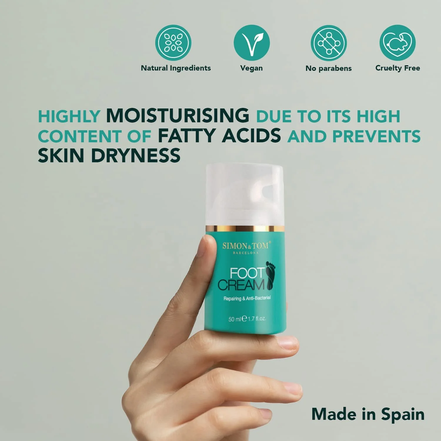 Крем для ног Simon&Tom с аргановым маслом и маслом чайного дерева антибактериальный 50 мл, фото №4 Крем для ног Simon&Tom с аргановым маслом и маслом чайного дерева антибактериальный 50 мл, фото №4