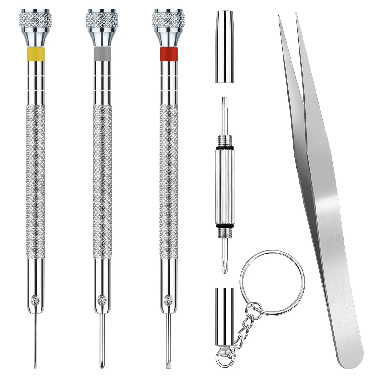 Набір викруток NOCHME 6 шт. професійний набір для ремонту годинників для зняття задньої кришки, заміна браслетів, батарей, скла, фото №1