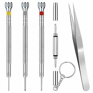 Набір викруток NOCHME 6 шт. професійний набір для ремонту годинників для зняття задньої кришки, заміна браслетів, батарей, скла - Фото 1