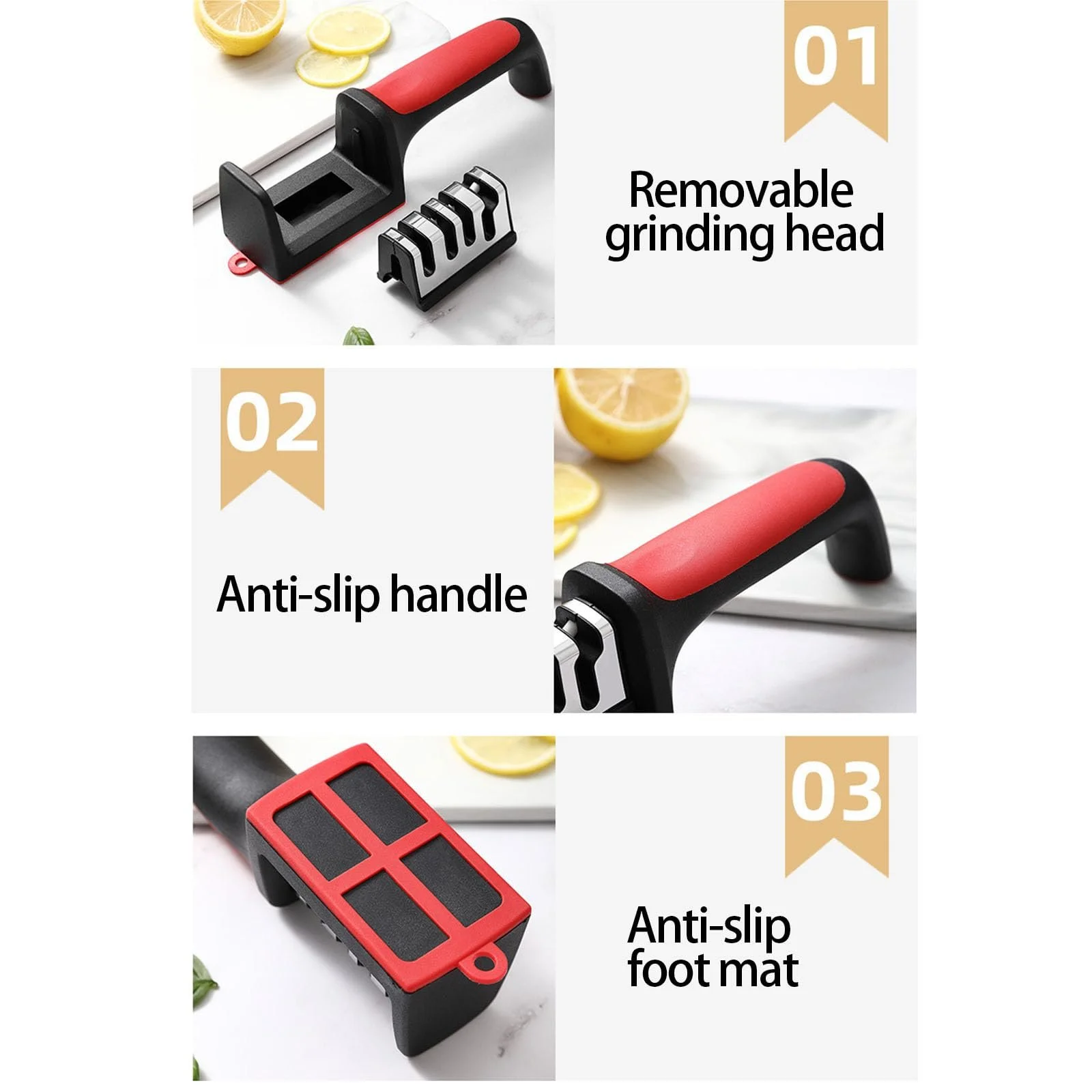 Точило для ножів та ножиць прецизійне керамічне сталеве ергономічне знімне, фото №6