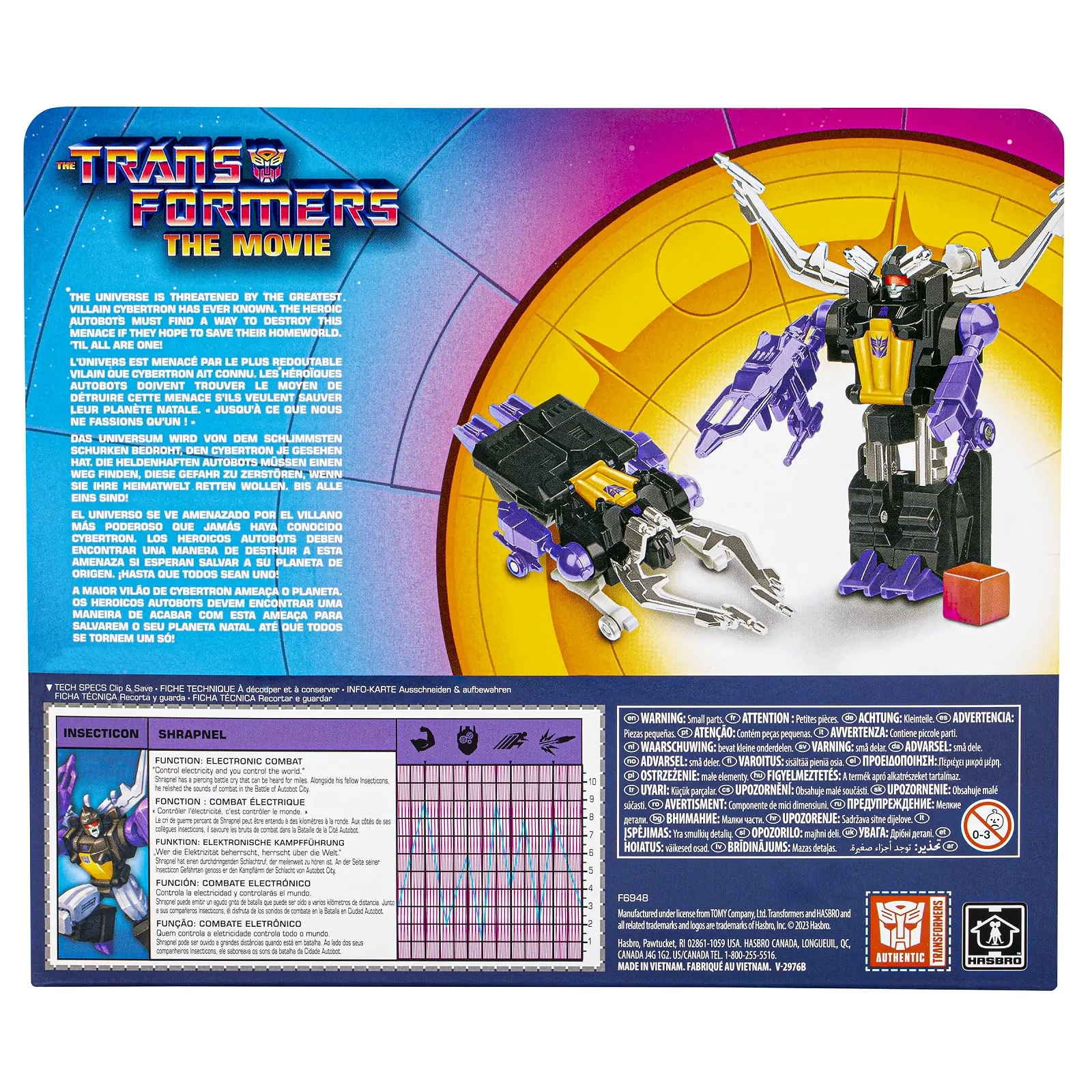 Игровая фигурка Hasbro Transformers Retro Shrapnel 14 см, фото №5