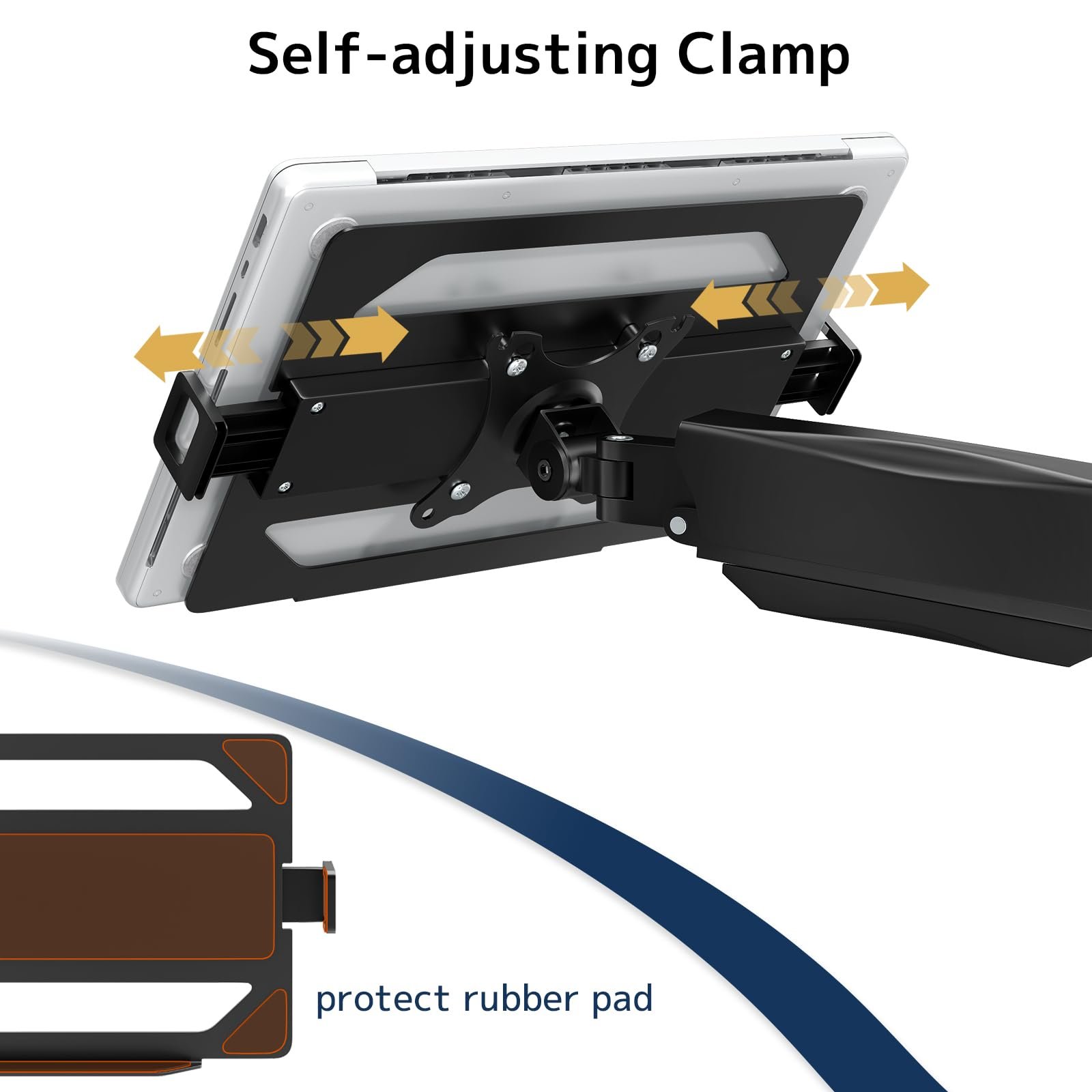 Тримач 2-в-1 для ноутбука та монітора для ноутбуків 11.6-17.3 дюймів та моніторів 17-32 дюйми, фото №3