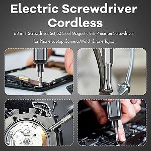 Набір викруток Heylad Precision Electric 3.7 V 68 in 1 Magnetic Battery 5/32 Inch Hexagonal Precision ціна на synthetic.ua - Фото 1 Набір викруток Heylad Precision Electric 3.7 V 68 in 1 Magnetic Battery 5/32 Inch Hexagonal Precision synthetic.ua - Фото 1