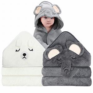 Набор детских полотенец с капюшоном ROXANEPIG, 2 шт., 80 x 80 см - Фото 1