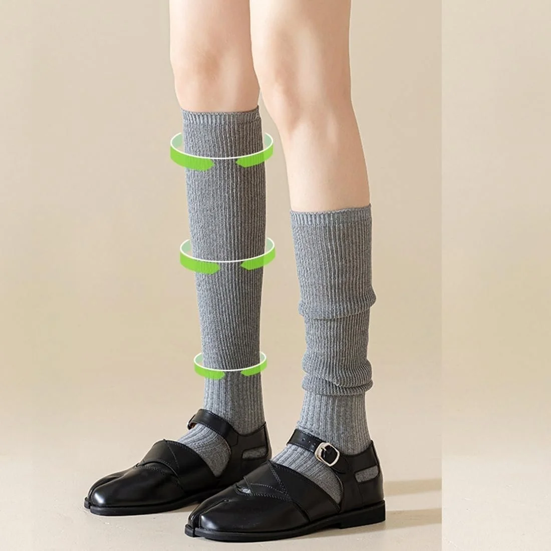 Шкарпетки гольфи Slouch Бавовна з розділеним пальцем для жінок, 4 пари, фото №5