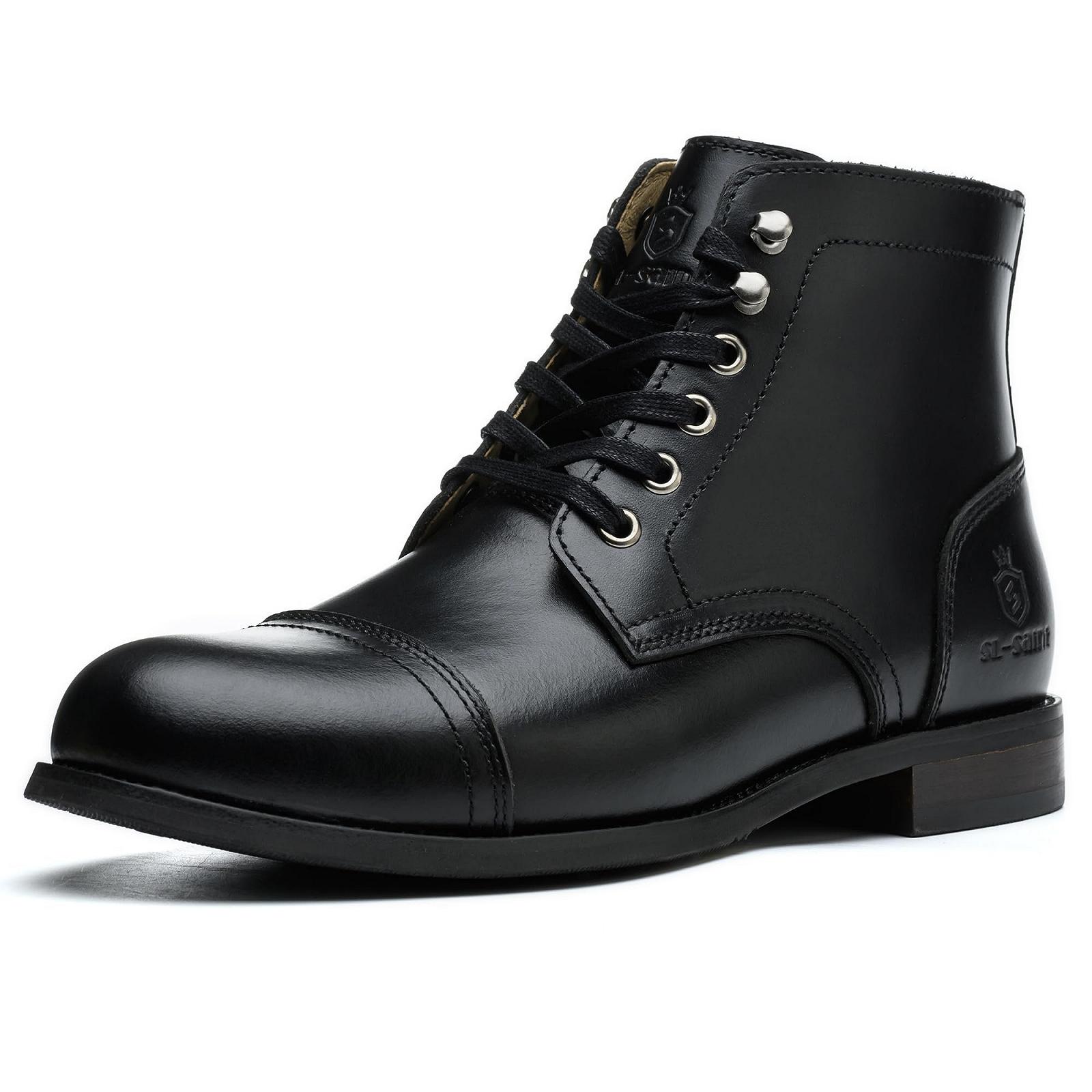 Ботинки рабочие SL-Saint с мягким носком мужские с клиновидной пяткой Chukka Ankle 15,24 см кожа коричневый, фото №1