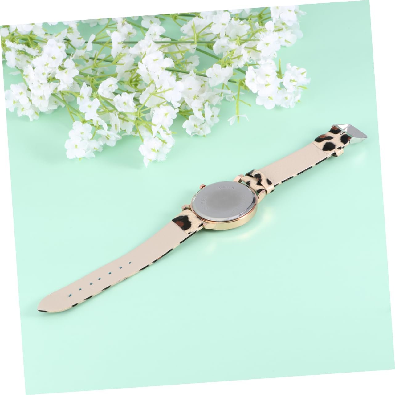 Цифровые часы LIFKOME Женские Часы с PU кожаным ремешком Белый, фото №6