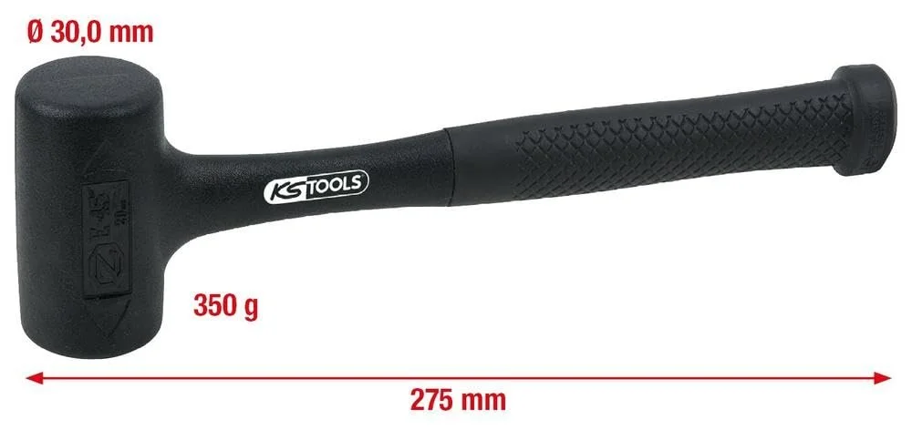 Безінерційний молоток з м'яким бойком KS Tools 140.5252 400 г, фото №2
