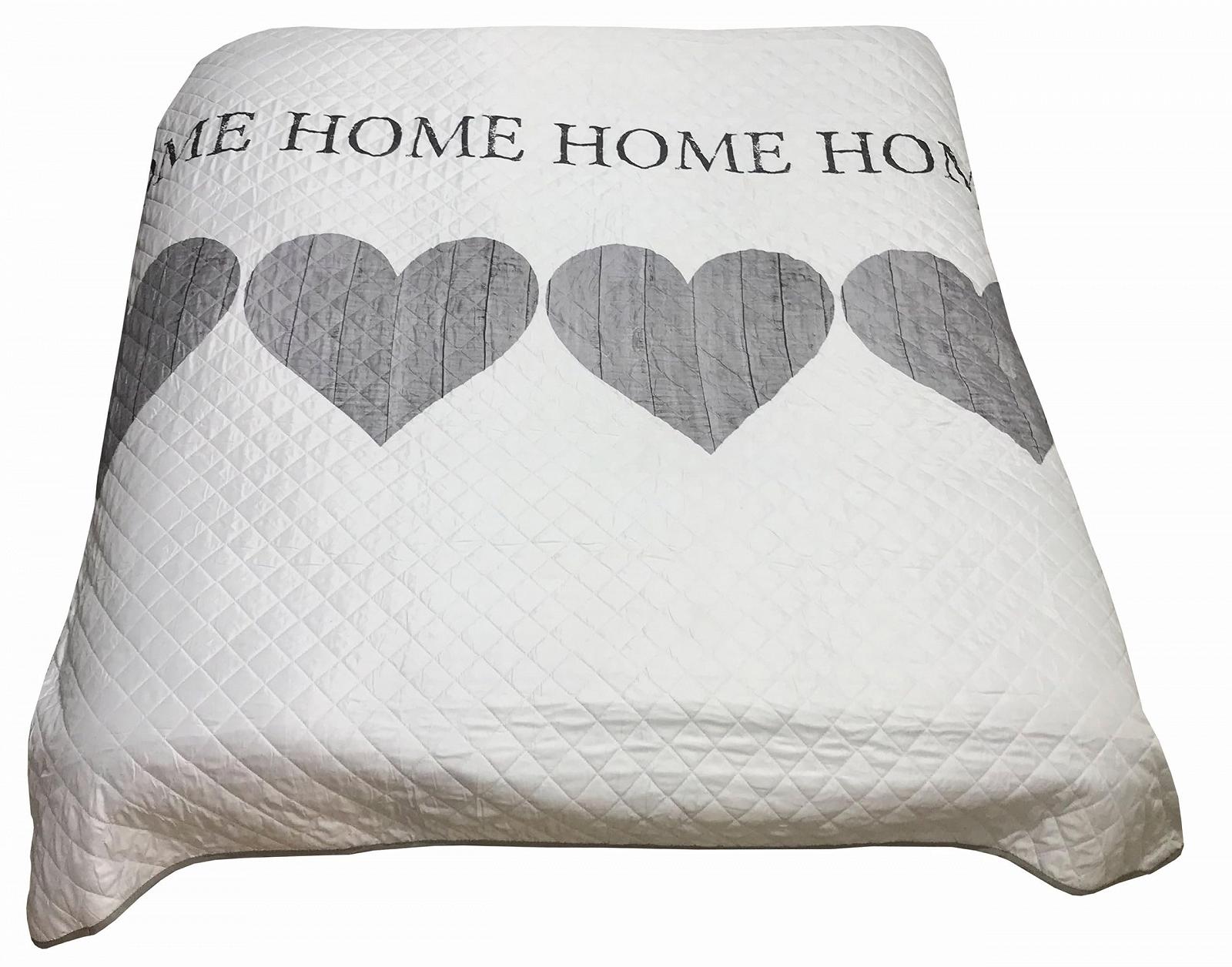 Покривало Leonado Vicenti 140 x 210 см або 220 x 240 см Білий "Home Heart", фото №1 Покривало Leonado Vicenti 140 x 210 см або 220 x 240 см Білий "Home Heart", фото №1