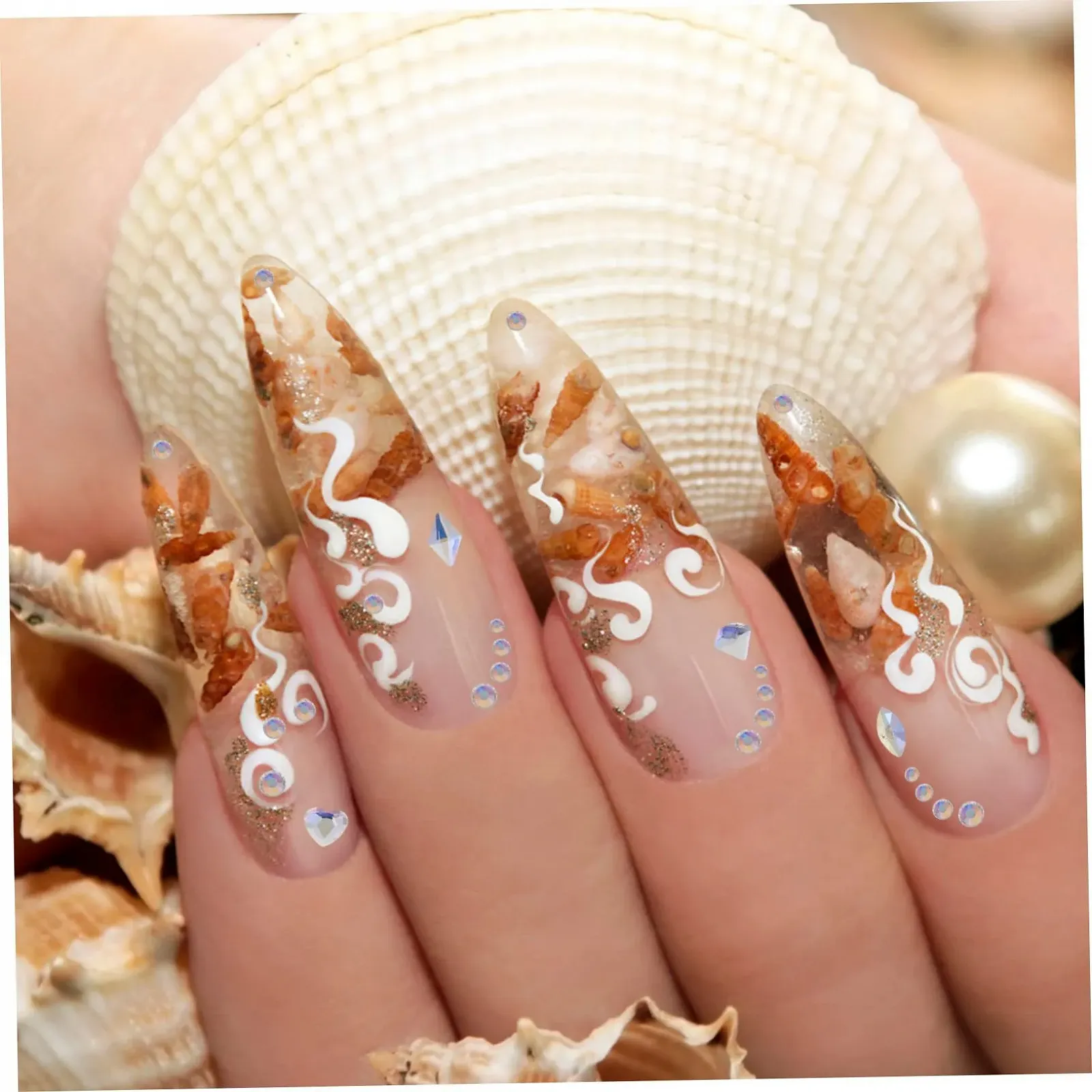 Прикраса для нігтів Плоска основа Подрібнений діамант для творчого дизайну нігтів, фото №7