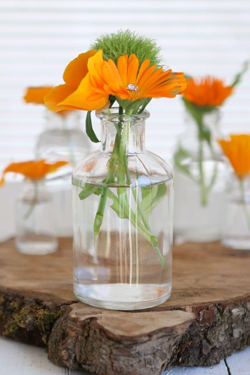 Пляшка NaDeco Вази Висота 12 см Діаметр 7 см Свічник Винтажний Дизайн, фото №7