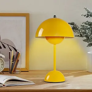 Настільна лампа Mushroom LED Battery Бездротова Сучасна Акумуляторна Сенсорна З регулюванням яскравості 3000 K - 6000 K synthetic.ua - Фото 1