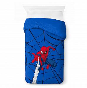 Підодіяльник одинарний Jay Franco Marvel Spiderman Webtastic, 100% бавовна, наволочка 50x70 см synthetic.ua - Фото 1