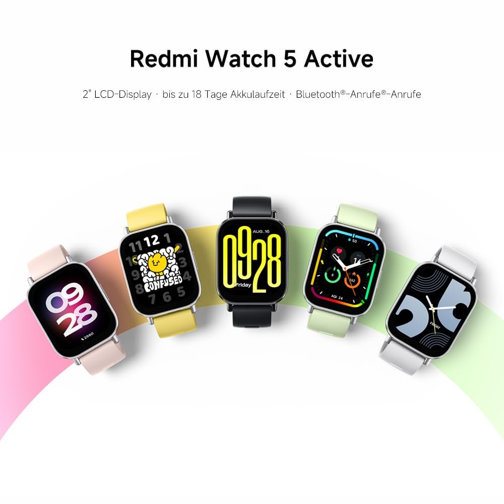 Смарт-годинник Xiaomi Redmi Watch 5 Active, 2.0" LCD дисплей, 140+ спортивних режимів, відстеження серцевого ритму та SPO₂, водонепроникність 5ATM, Bluetooth-дзвінки, відстеження сну, фото №3