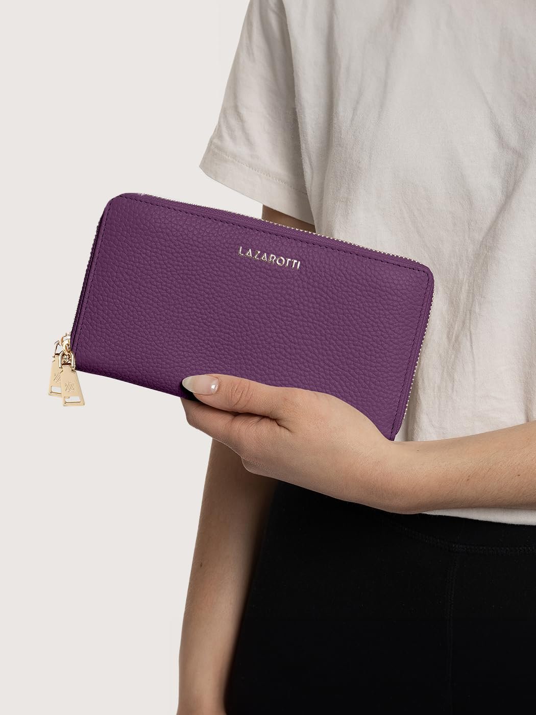 Кошелек Lazarotti Bologna XL Кожаный Женский 20 x 4 x 11 cm Фиолетовый, фото №3