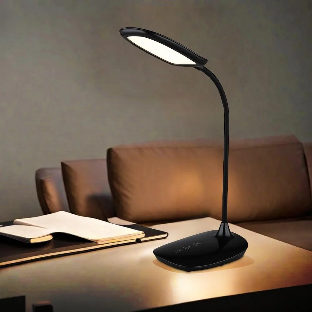 Настольная лампа GLOBO LIGHTING Гибкая Сенсорная 9 Вт 520 лм 28 x 40 см Черная, фото №4