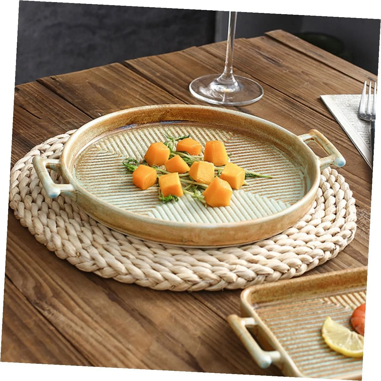 Форма для запекания TOYANDONA Retro керамическая квадратная термостойкая, фото №6 Форма для запекания TOYANDONA Retro керамическая квадратная термостойкая, фото №6