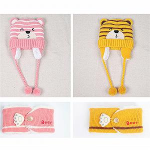 Детская зимняя шапка с ушками медвежонка synthetic.ua - Фото 1