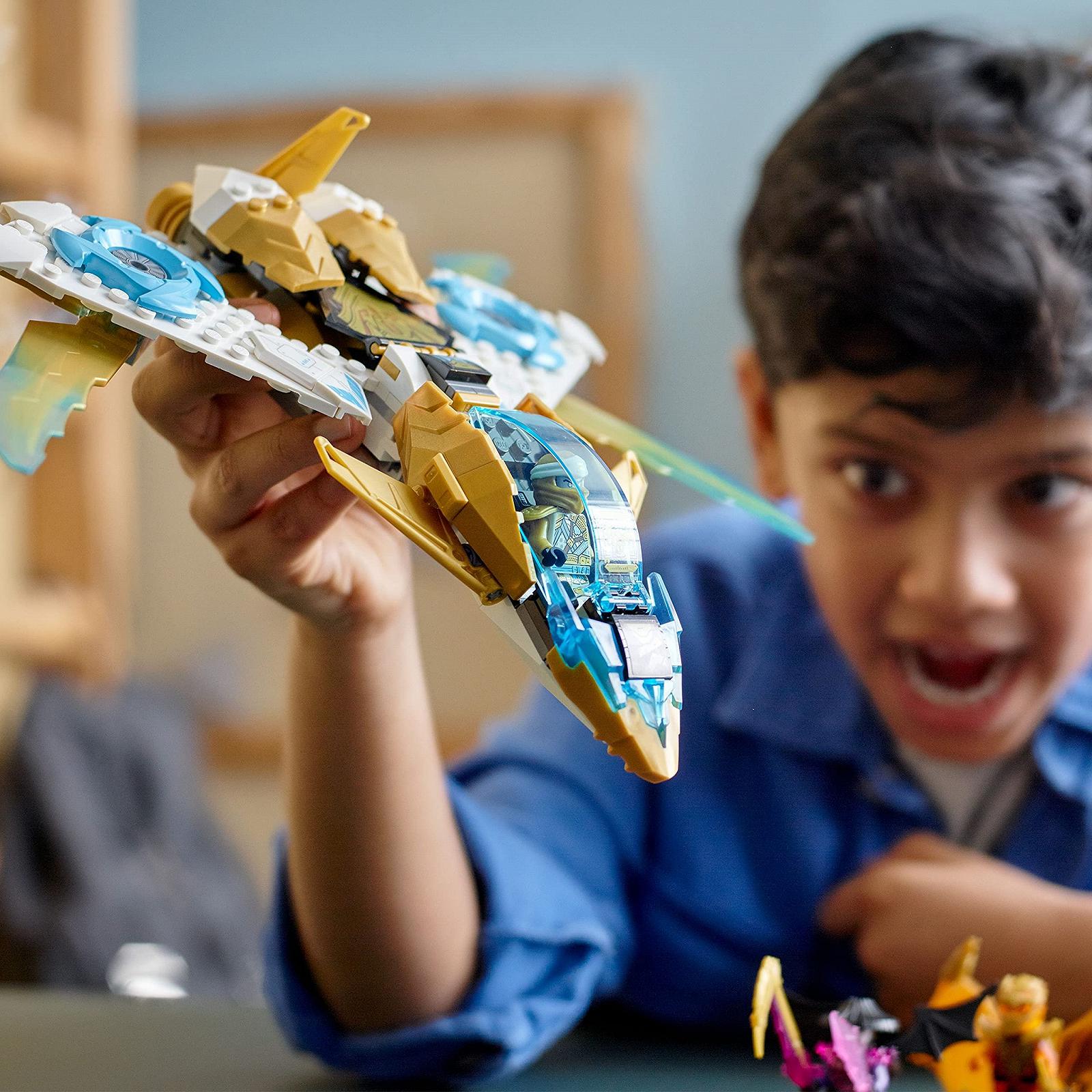 Конструктор LEGO Ninjago 71770 Самолет Золотого Дракона Зейна для детей 7+ лет с минифигурками Коула и Зейна, фото №5