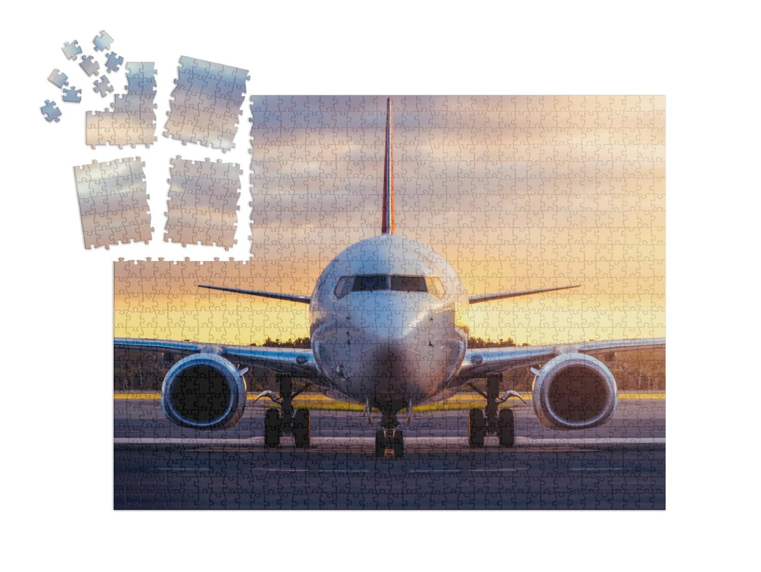 Пазл-адвент-календарь puzzleYOU Planes Самолет на закате 1000 деталей, фото №2 Пазл-адвент-календарь puzzleYOU Planes Самолет на закате 1000 деталей, фото №2