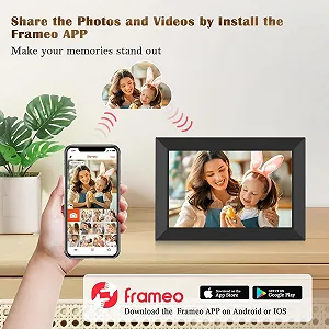 Цифровая фоторамка WONNIE Frameo 10.1 дюйма HD 1280 x 800 IPS Touchscreen 32 GB WiFi Auto Rotation (2 шт.) synthetic.ua - Фото 1