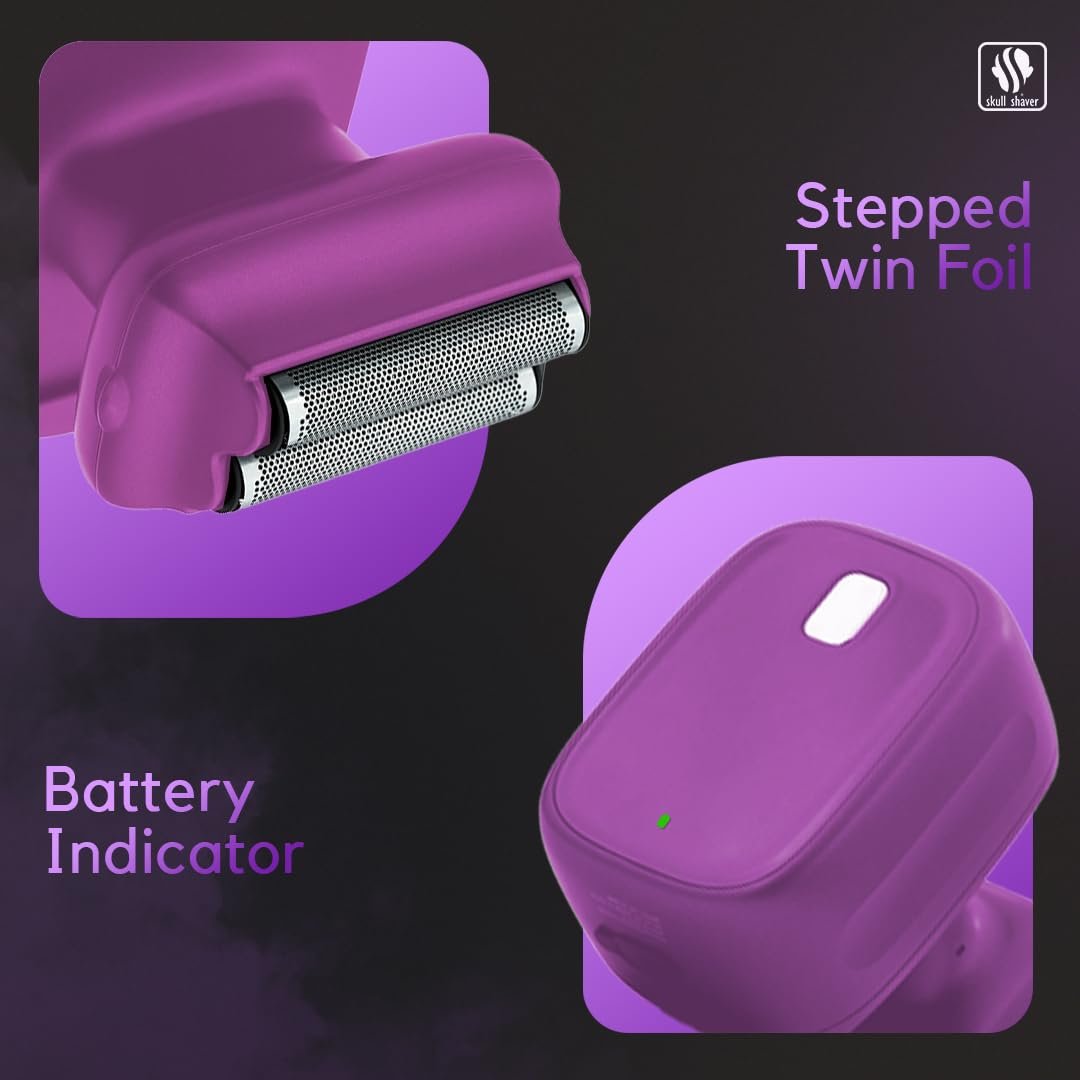 Электробритва Skull Shaver One Lion Purple Pro сеточная фиолетовая, фото №7