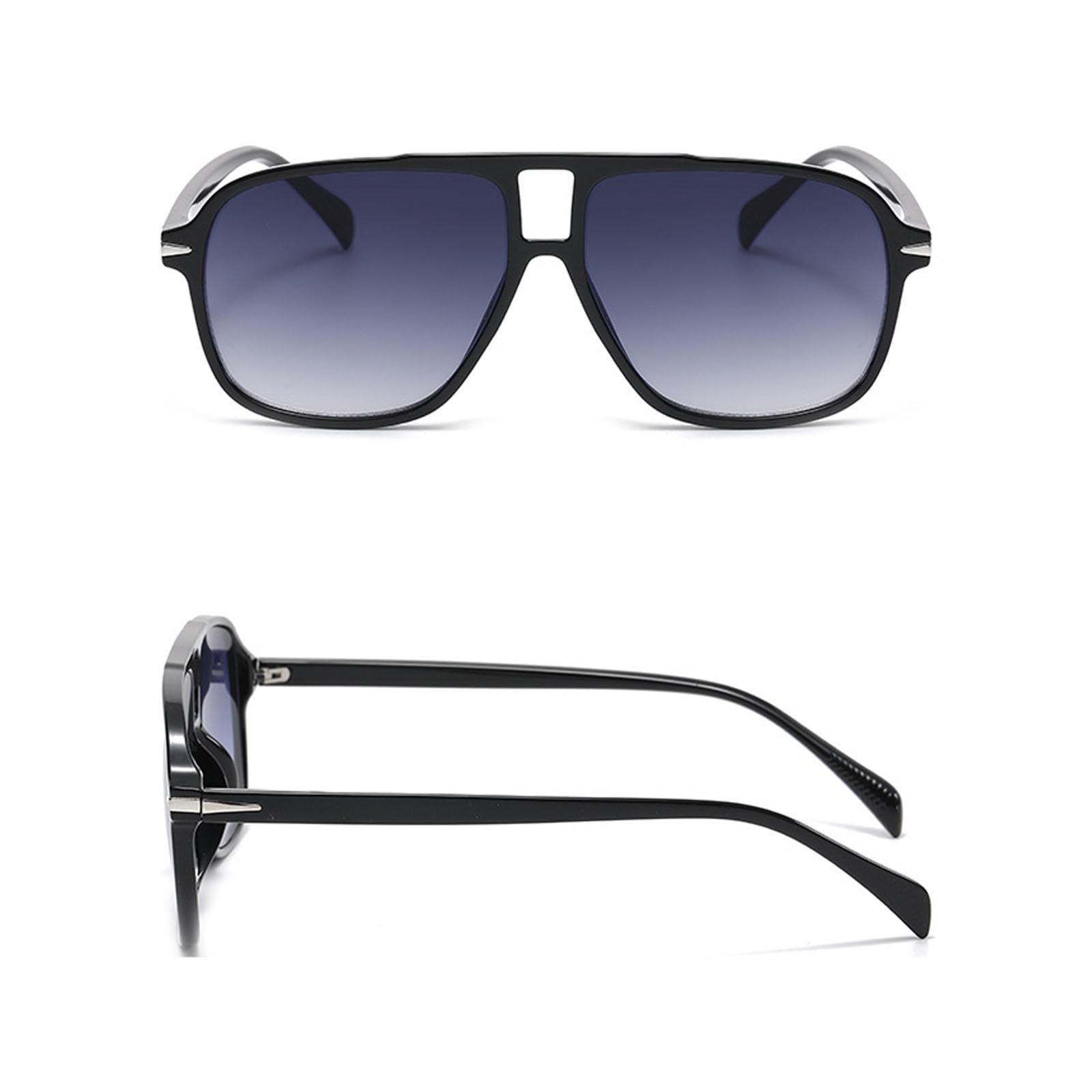 Вінтажні сонцезахисні окуляри Квадратні 70-х для жінок та чоловіків Великі, фото №4