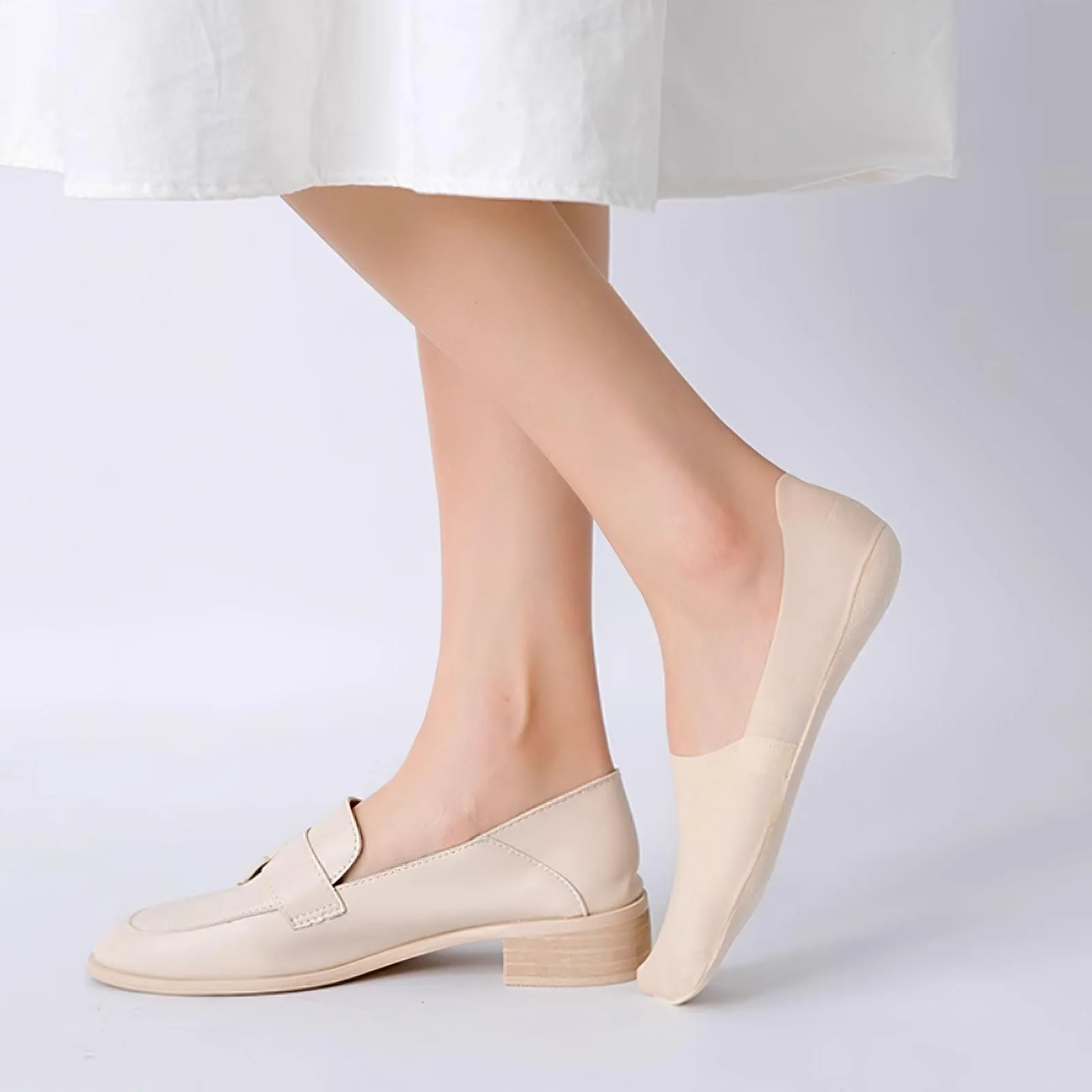 Женские носки-следки Ice Silk Nude Colour, 8 пар, фото №5