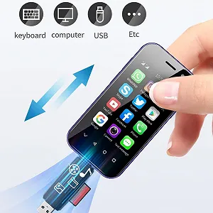 Міні-смартфон 4G Dual Sim Quad Core 2GB/16GB Рожевий synthetic.ua - Фото 1
