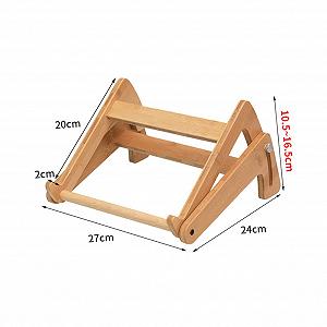 Подставка для ноутбука складная NUOBESTY Деревянная, регулируемая по высоте, эргономичная, стабильная и многофункциональная как книжная полка synthetic.ua - Фото 1