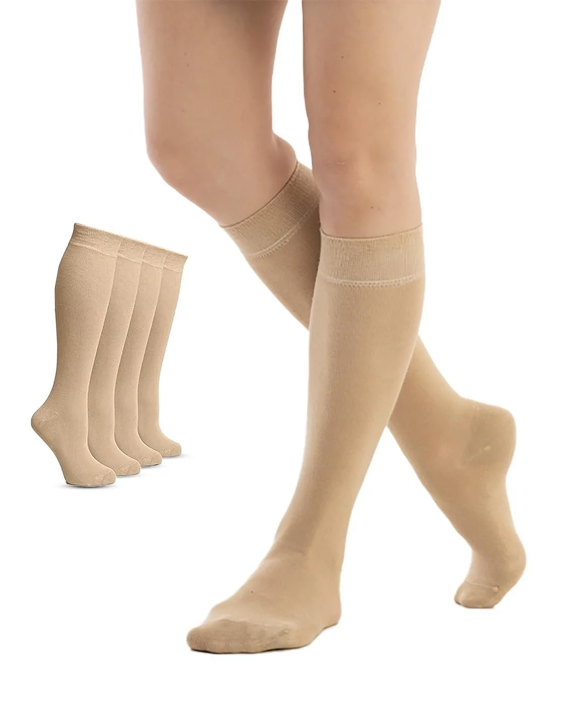 Жіночі бамбукові шкарпетки Гольфи 5 пар М'які та еластичні, фото №1