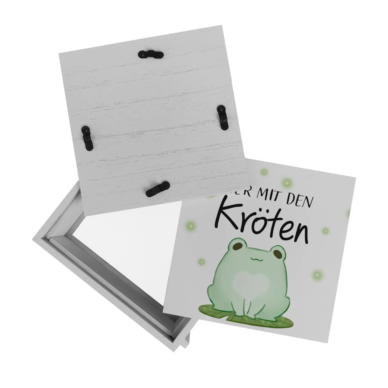 Скарбничка-рамка Frog Дерев'яна Kawaii, фото №8