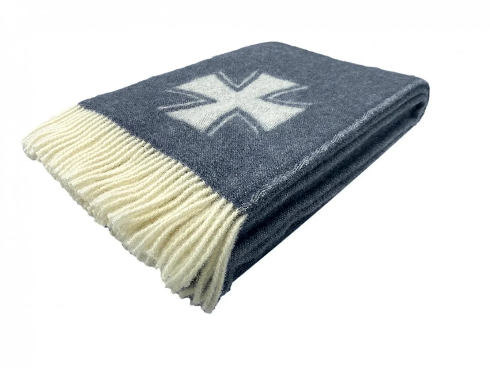 Покривало Вовняна Alpenwolle, Військова ковдра, Армійська ковдра, Покривало на ліжко, 135 x 220 см в подарунковій коробці, фото №3