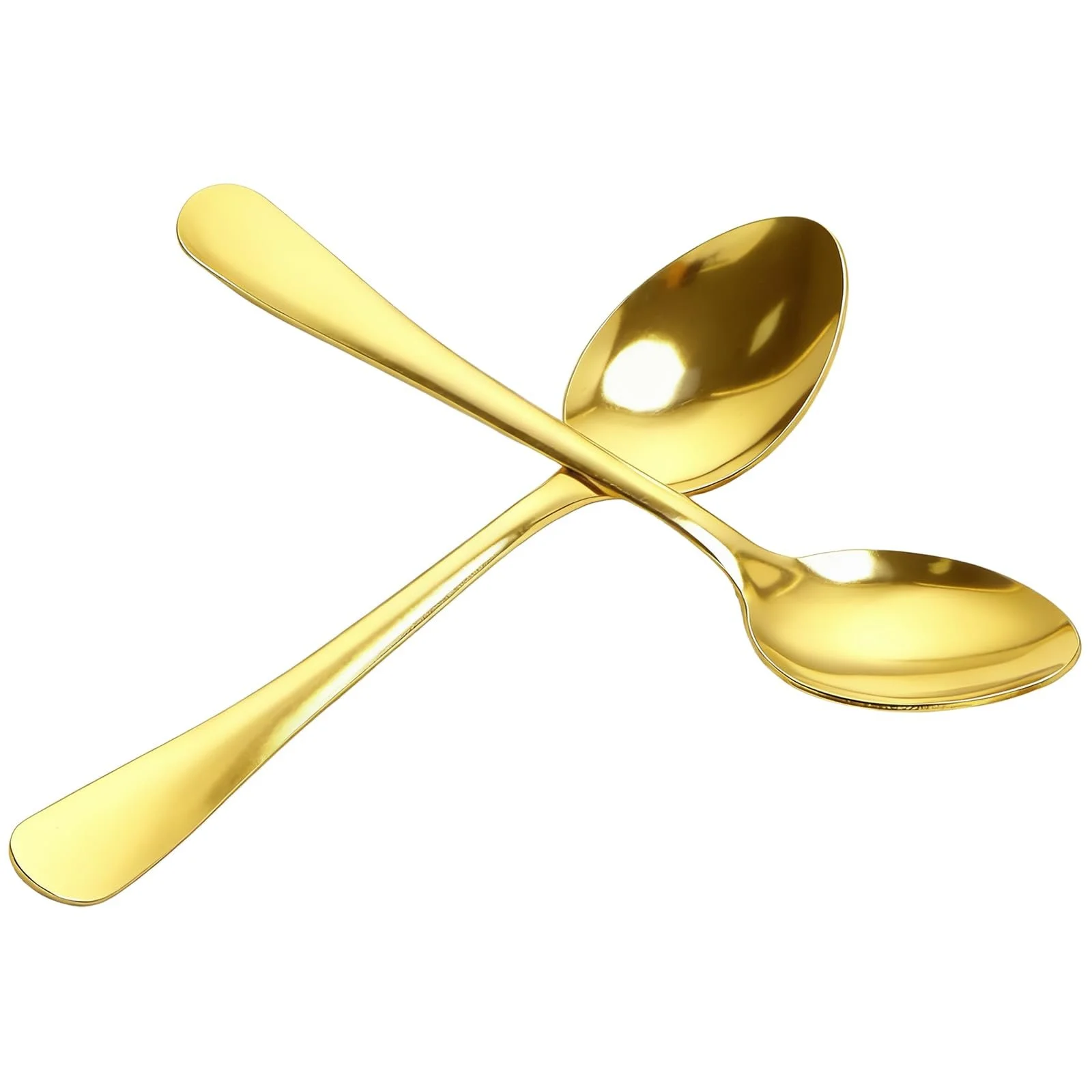 Набір чайних ложок з нержавіючої сталі, 30 шт, Золотий, 13.5 см, фото №6