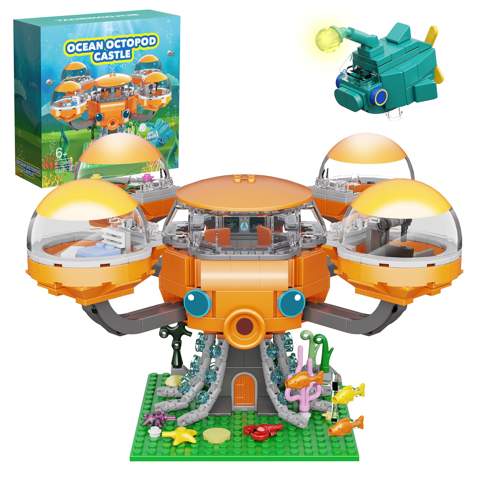 Набор Millionspring Ocean Castle Building Block 632 деталей, фото №1
