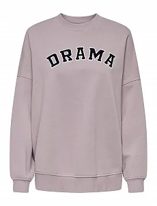 Женский велюровый свитшот ONLY Onlkaitlyn L/S O-Neck - Фото 1