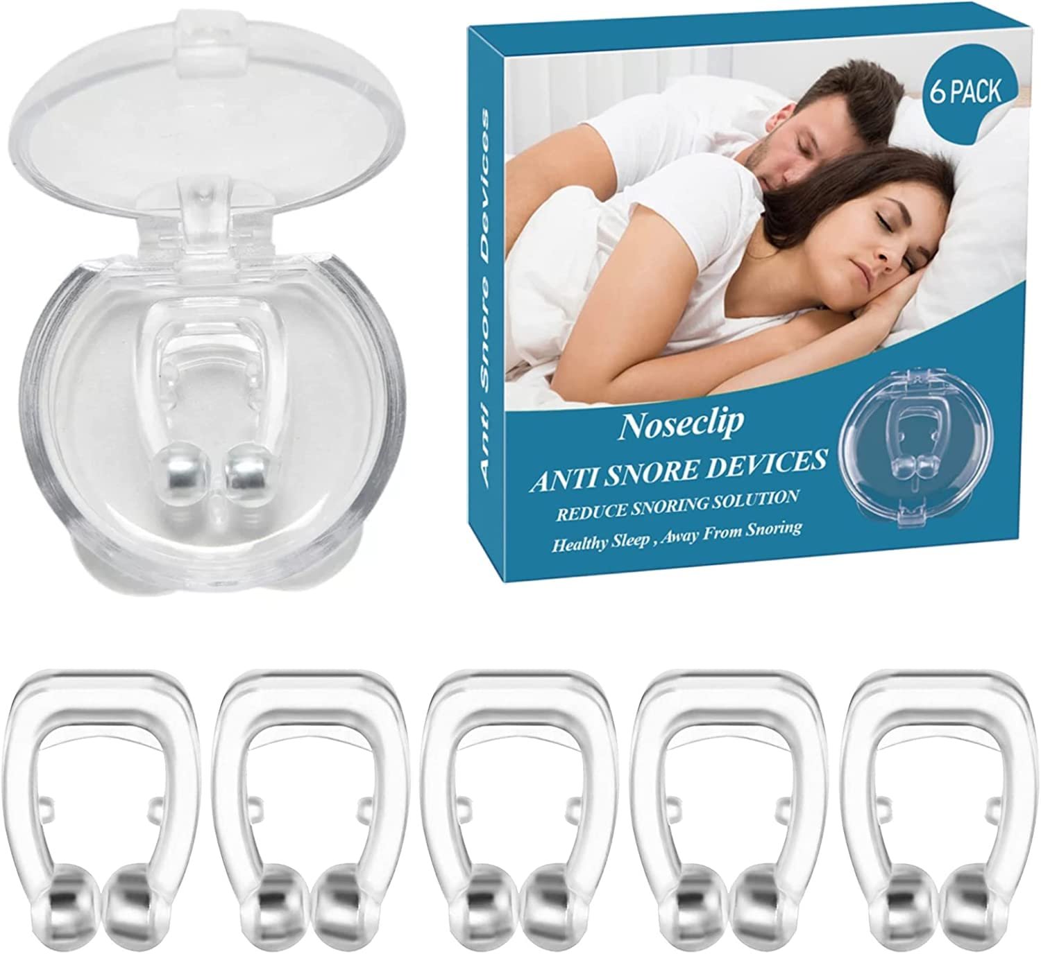 Кліпса проти хропіння Магнітна З силікону Без BPA Без запаху, фото №1 Кліпса проти хропіння Магнітна З силікону Без BPA Без запаху, фото №1