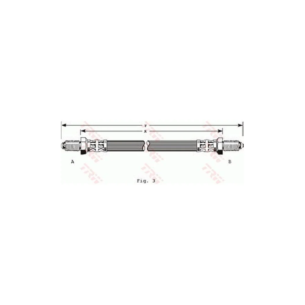 Тормозной шланг TRW PHC201 DAIMLER JAGUAR Передний мост, слева, справа, фото №1 Тормозной шланг TRW PHC201 DAIMLER JAGUAR Передний мост, слева, справа, фото №1