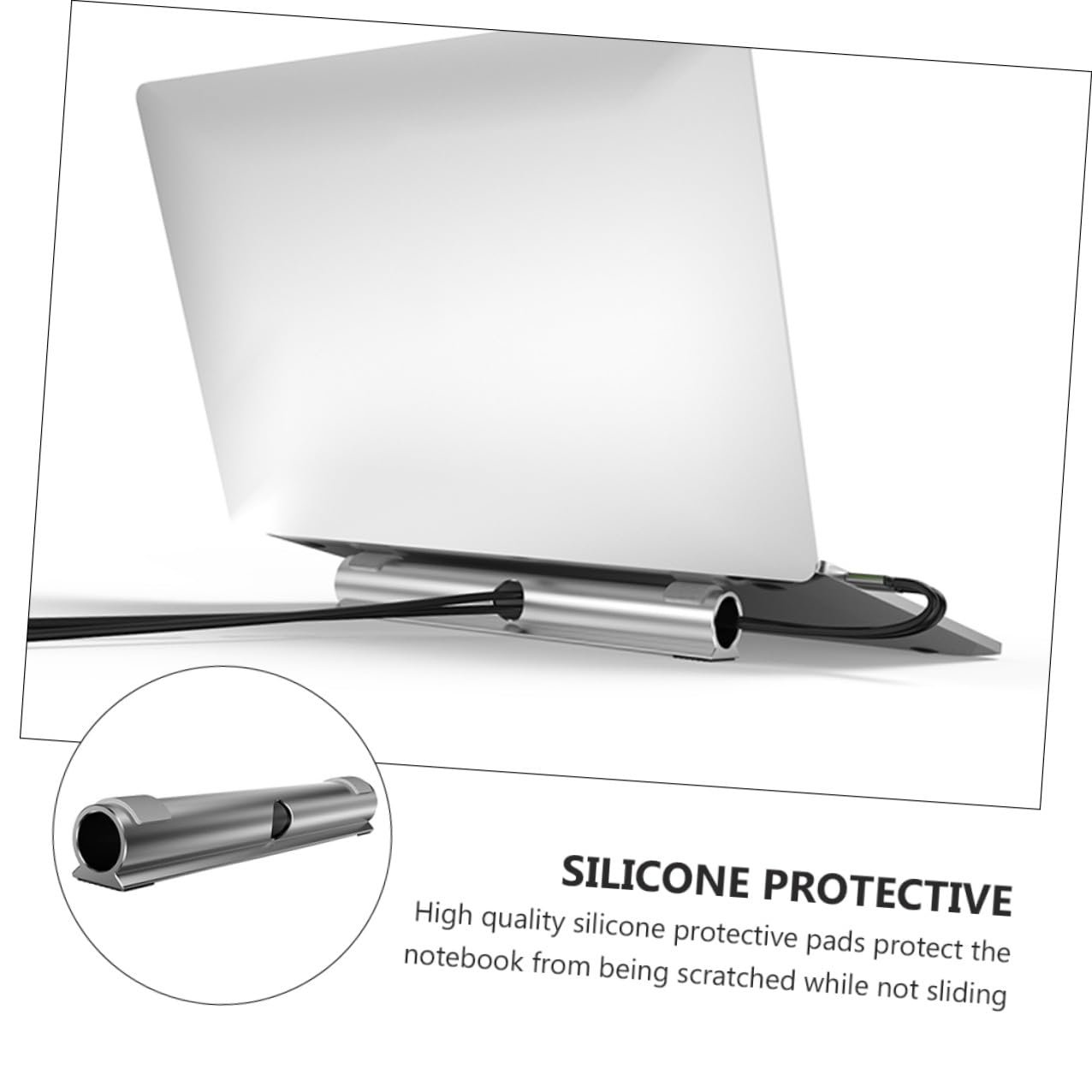 Підставка для ноутбука GALPADA з алюмінієвого сплаву для кращого охолодження та ергономіки з організацією кабелів, фото №2