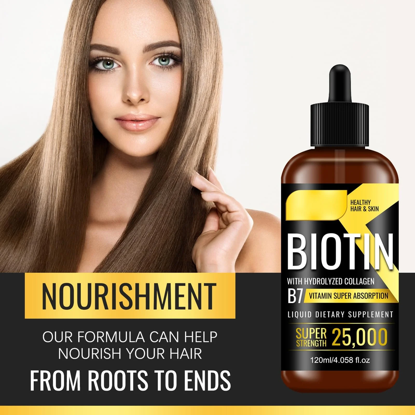 Сироватка Mnozreo для росту волосся для чоловіків та жінок, 120 мл, для більш густого та сильного волосся, фото №4