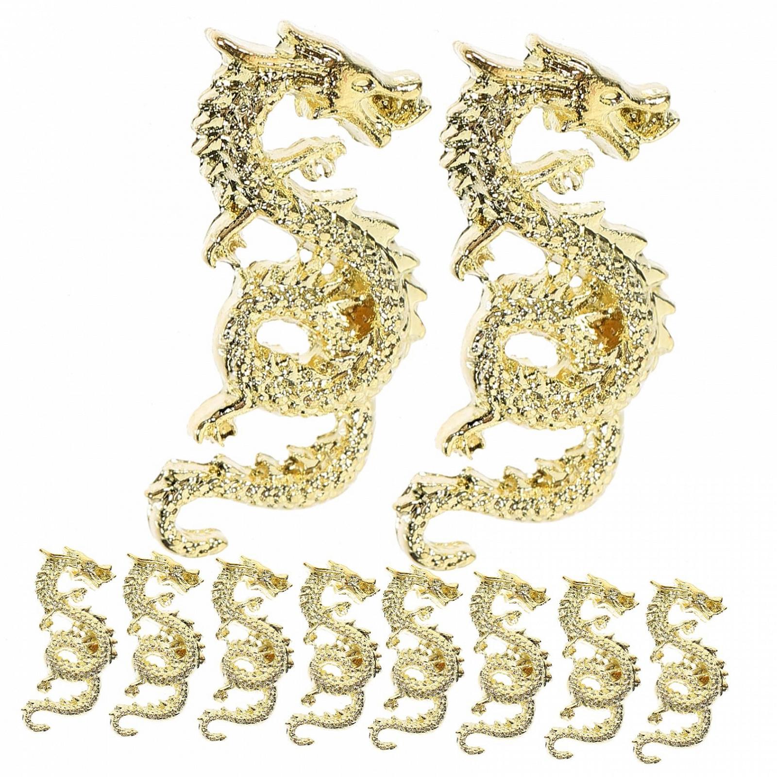 Украшения для маникюра Рождественские балерины Рождественский набор заклепок Мини Lux Украшения Рождественская магия для ногтей Аксессуары для ногтей из сплава Золотой, 20 шт, фото №5