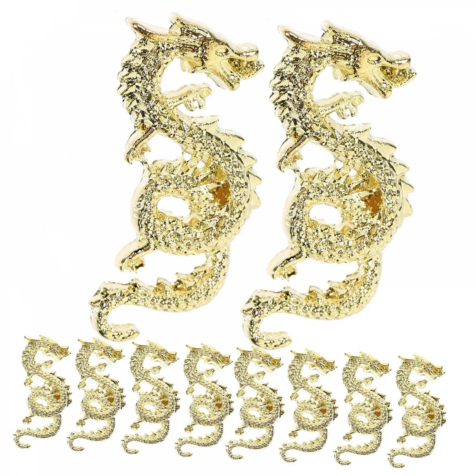 Украшения для маникюра Рождественские балерины Рождественский набор заклепок Мини Lux Украшения Рождественская магия для ногтей Аксессуары для ногтей из сплава Золотой, 20 шт, фото №5