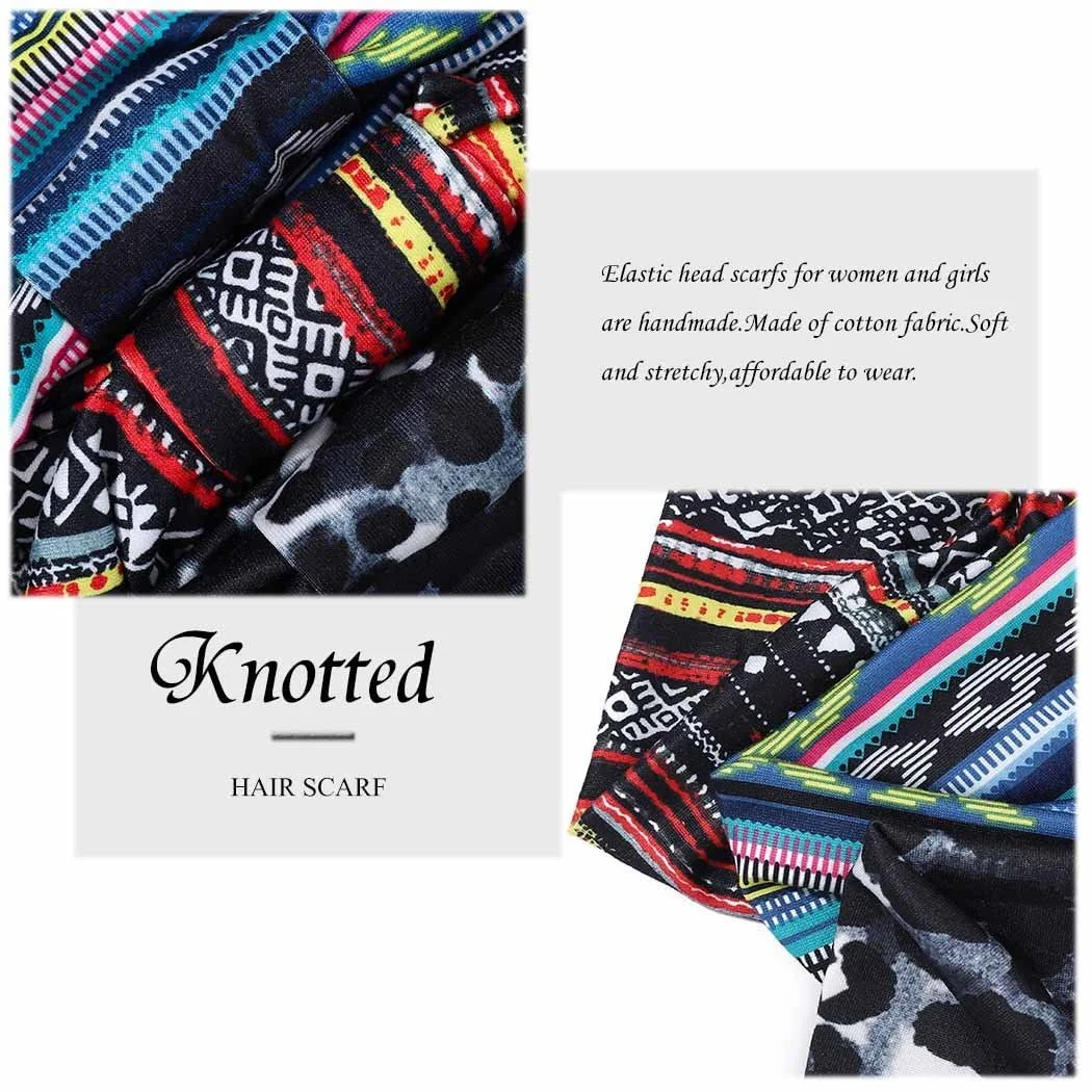 Пов'язка на голову широка Zoestar Boho в смужку для йоги, фото №5