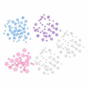 Цветы Листья для Ногтей PLAFOPE, 5 упаковок - Фото 1