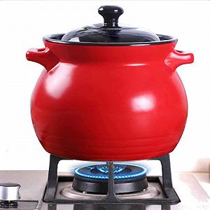 Гусятниця для запікання 21 см червона 6 л керамічна synthetic.ua - Фото 1